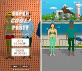 db-dbの世界観溢れるピクセルグラフィックのキャラクターたちの洋服を脱がせるゲームアプリ “Super Cool Party”