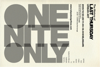 ONE NITE ONLY -The history of LAST THURSDAY URBAN ART